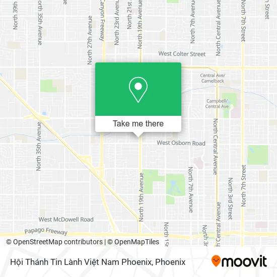 Hội Thánh Tin Lành Việt Nam Phoenix map