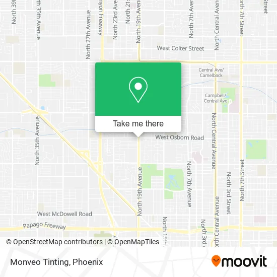 Monveo Tinting map