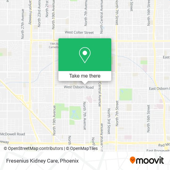 Fresenius Kidney Care map