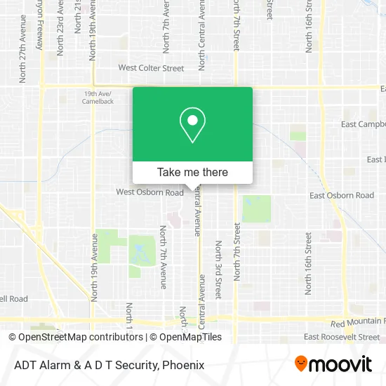 ADT Alarm & A D T Security map