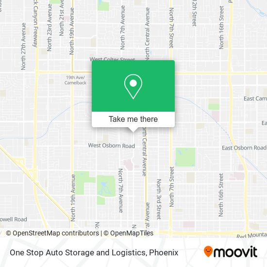 One Stop Auto Storage and Logistics map