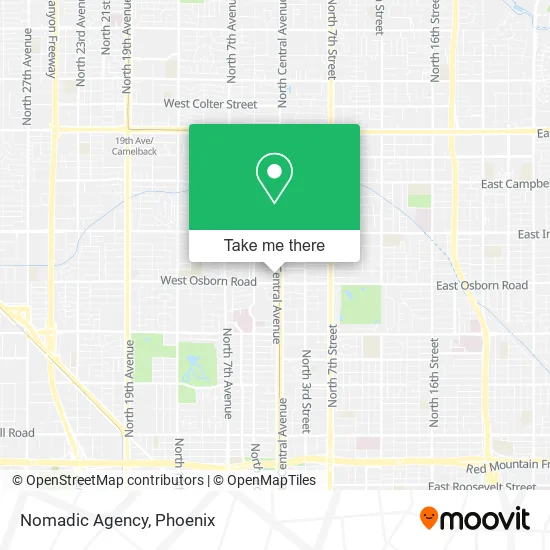 Nomadic Agency map