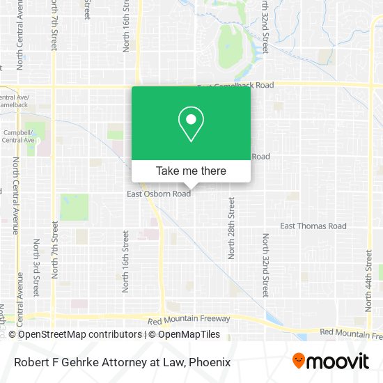 Mapa de Robert F Gehrke Attorney at Law