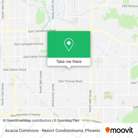 Acacia Commons - Resort Condominums map
