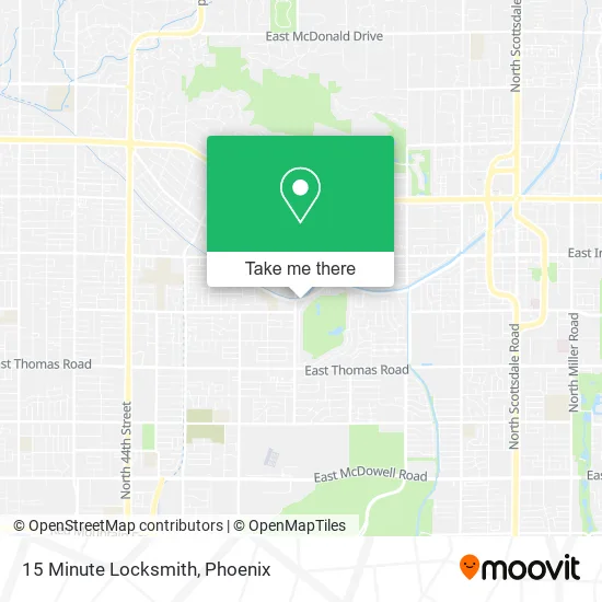 15 Minute Locksmith map