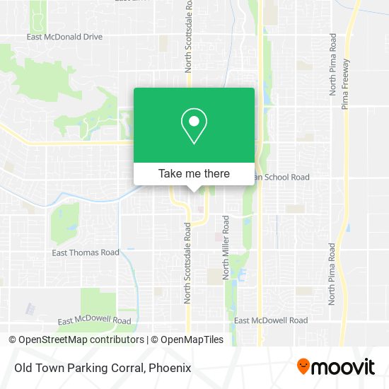 Old Town Parking Corral map