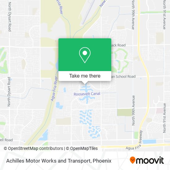 Achilles Motor Works and Transport map