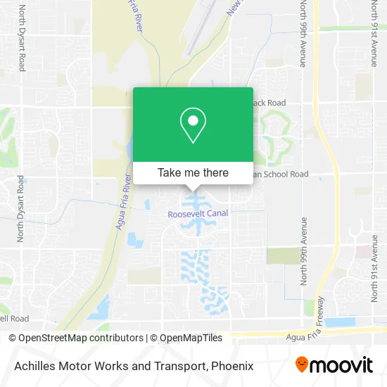 Achilles Motor Works and Transport map