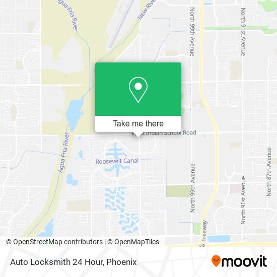 Auto Locksmith 24 Hour map