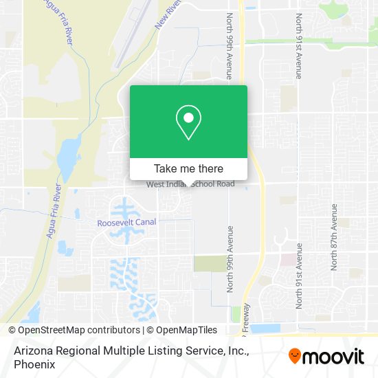 Arizona Regional Multiple Listing Service, Inc. map