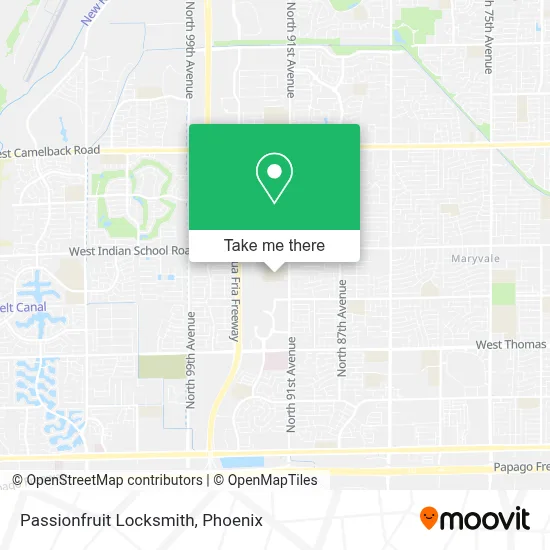 Passionfruit Locksmith map