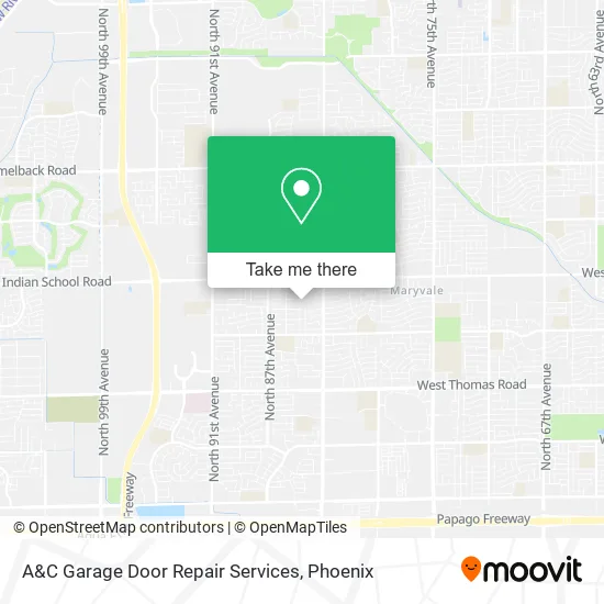 A&C Garage Door Repair Services map