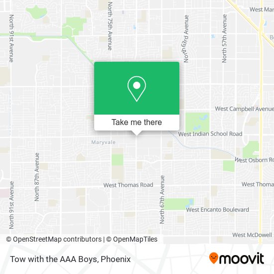 Mapa de Tow with the AAA Boys