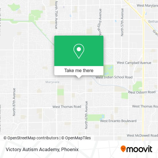 Victory Autism Academy map