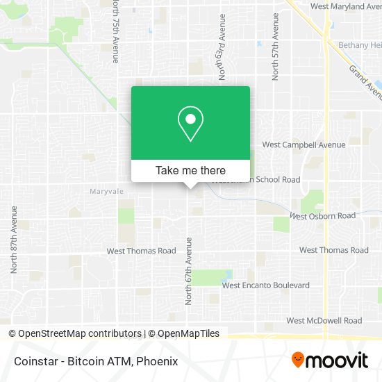 Mapa de Coinstar - Bitcoin ATM