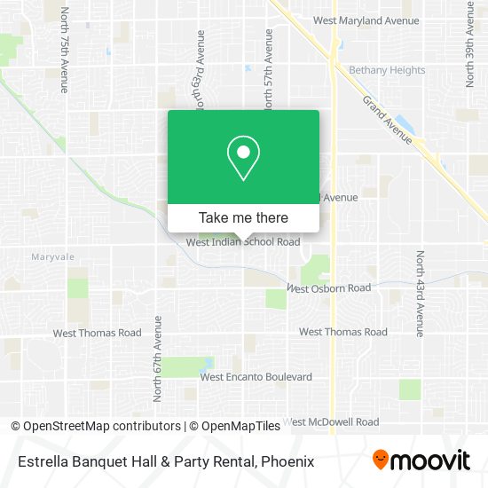 Mapa de Estrella Banquet Hall & Party Rental