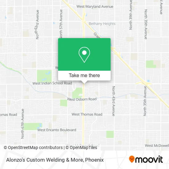 Mapa de Alonzo's Custom Welding & More