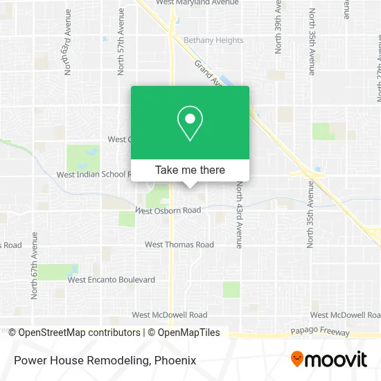 Power House Remodeling map
