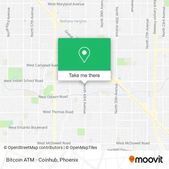 Bitcoin ATM - Coinhub map