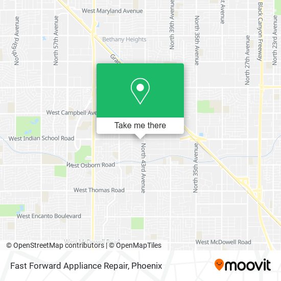 Fast Forward Appliance Repair map