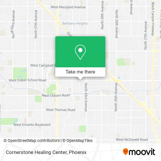 Mapa de Cornerstone Healing Center