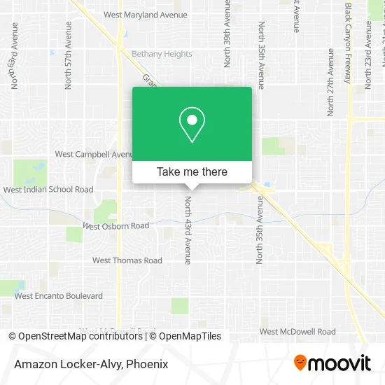 Amazon Locker-Alvy map