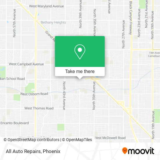All Auto Repairs map