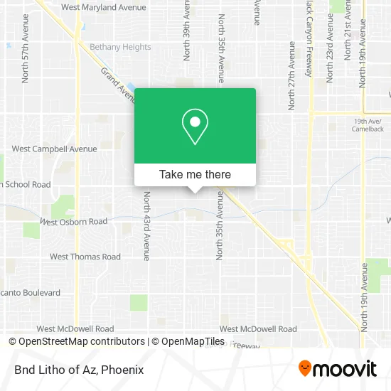 Bnd Litho of Az map