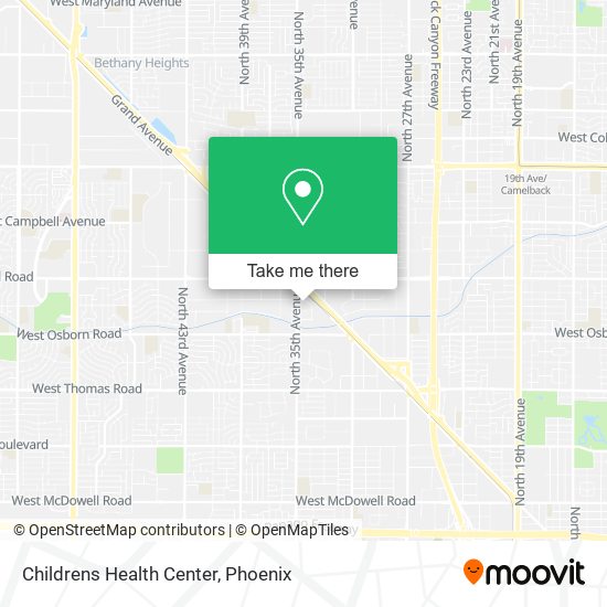 Childrens Health Center map