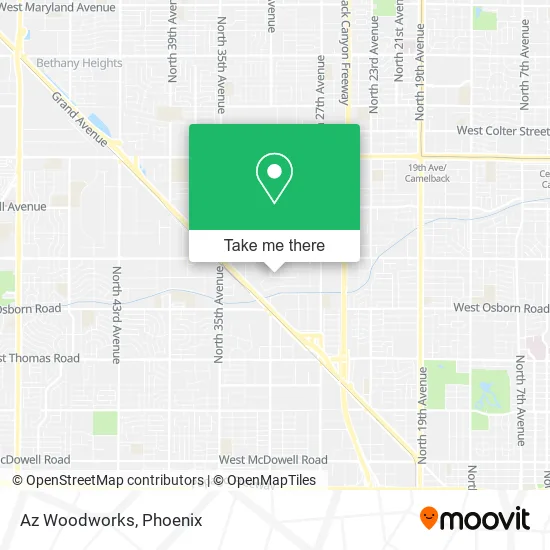 Mapa de Az Woodworks