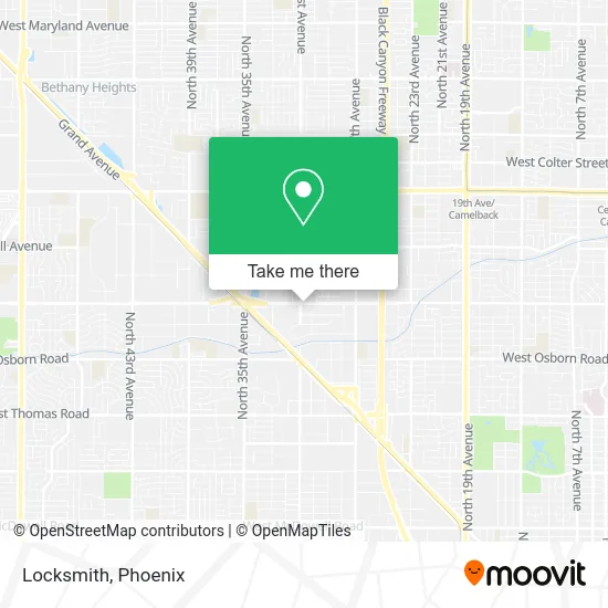 Locksmith map