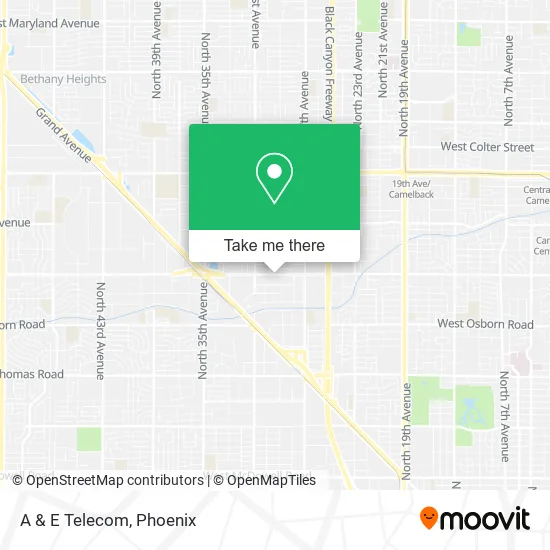 A & E Telecom map