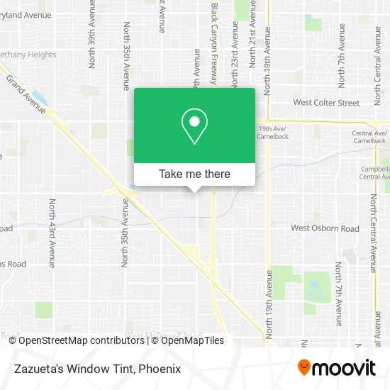 Mapa de Zazueta's Window Tint
