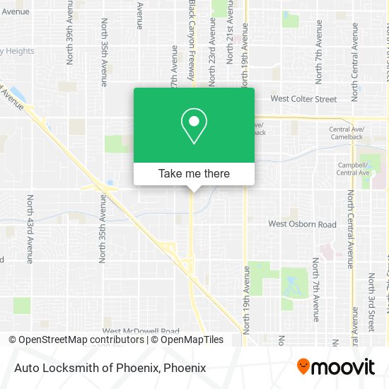 Mapa de Auto Locksmith of Phoenix