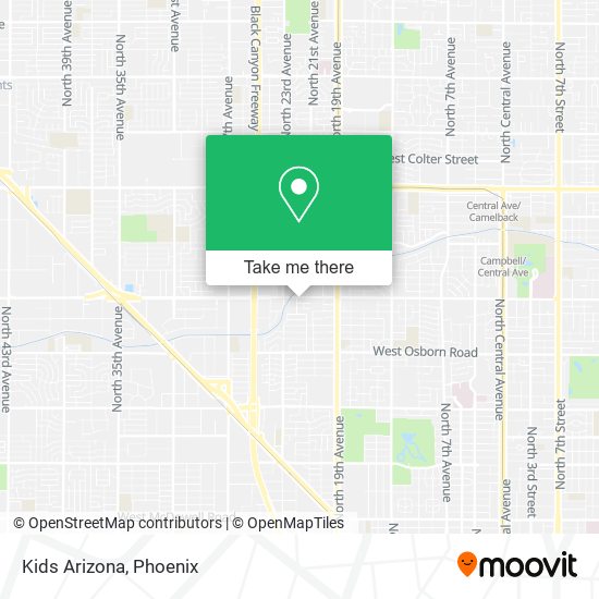 Kids Arizona map