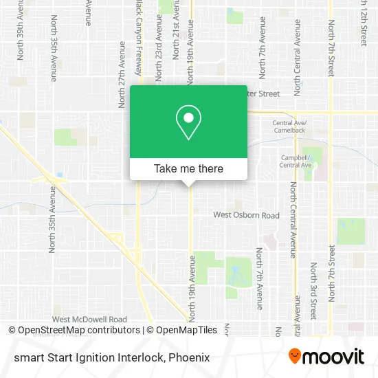 Mapa de smart Start Ignition Interlock