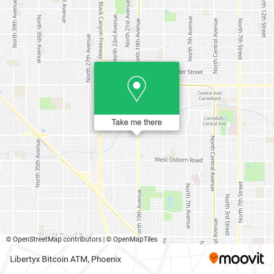 Mapa de Libertyx Bitcoin ATM