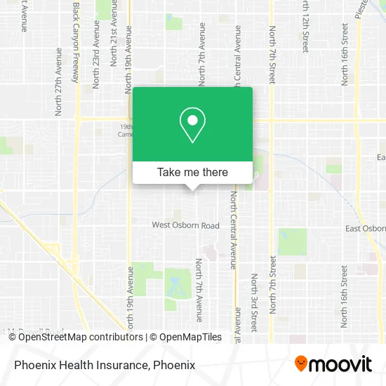 Phoenix Health Insurance map
