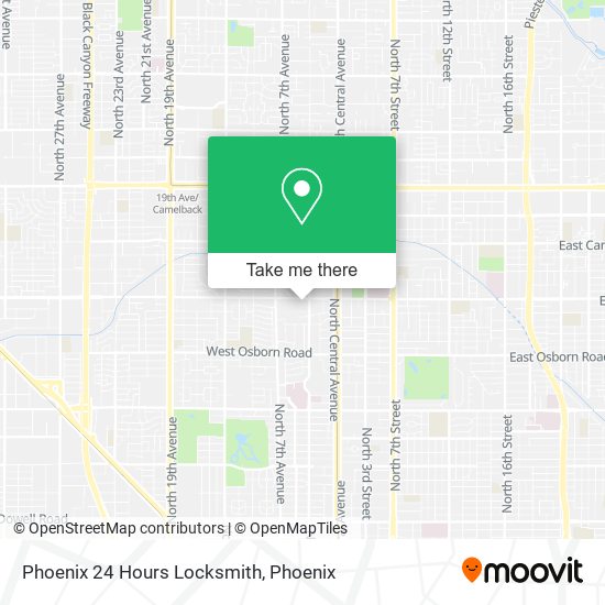 Mapa de Phoenix 24 Hours Locksmith