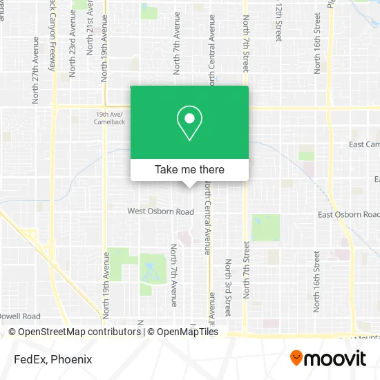 FedEx map