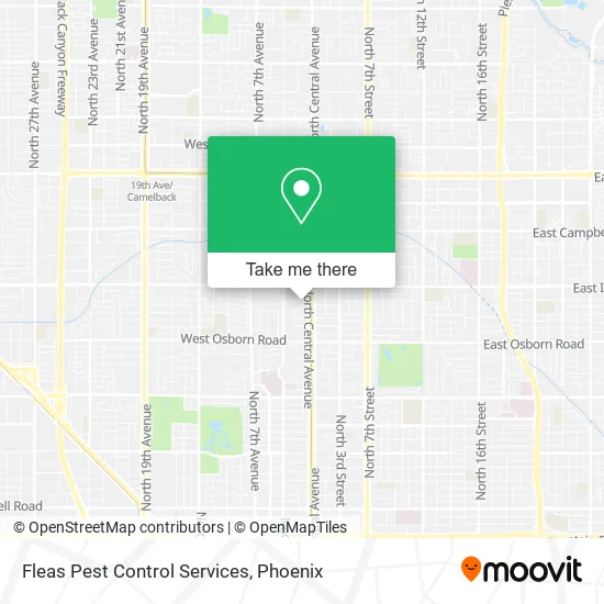 Fleas Pest Control Services map
