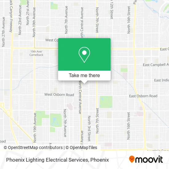 Phoenix Lighting Electrical Services map
