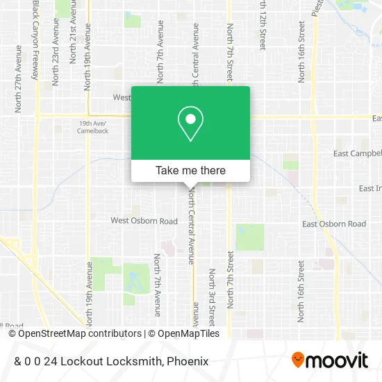 & 0 0 24 Lockout Locksmith map