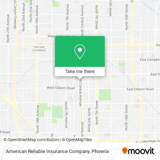 American Reliable Insurance Company map