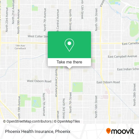 Phoenix Health Insurance map