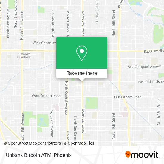 Unbank Bitcoin ATM map