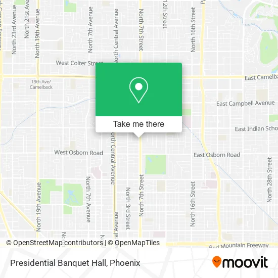 Presidential Banquet Hall map