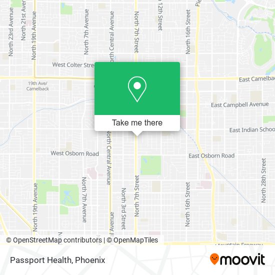 Passport Health map