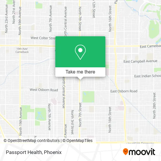 Passport Health map