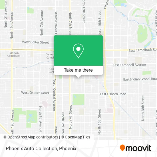 Phoenix Auto Collection map